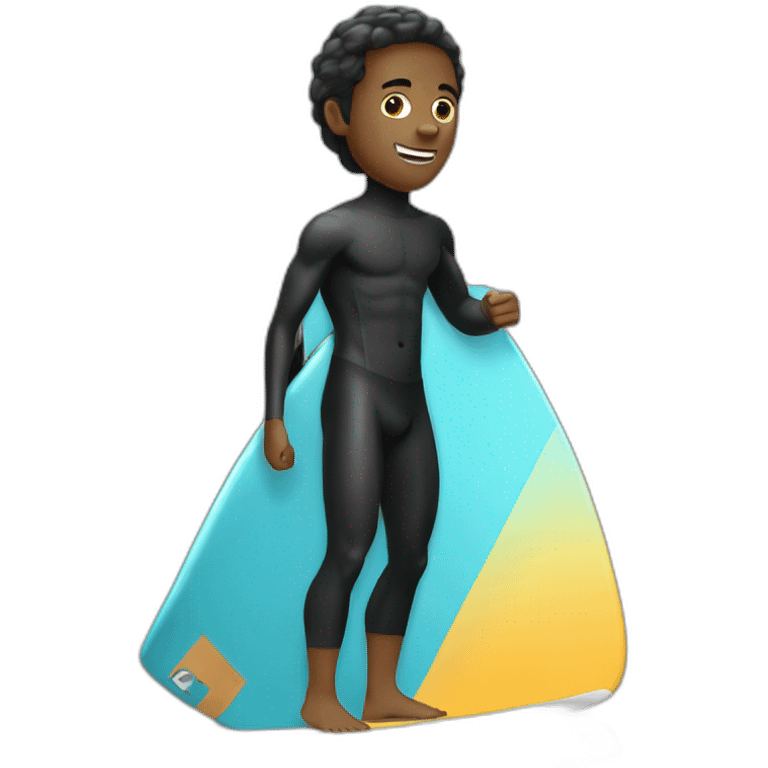 blqck surfer emoji