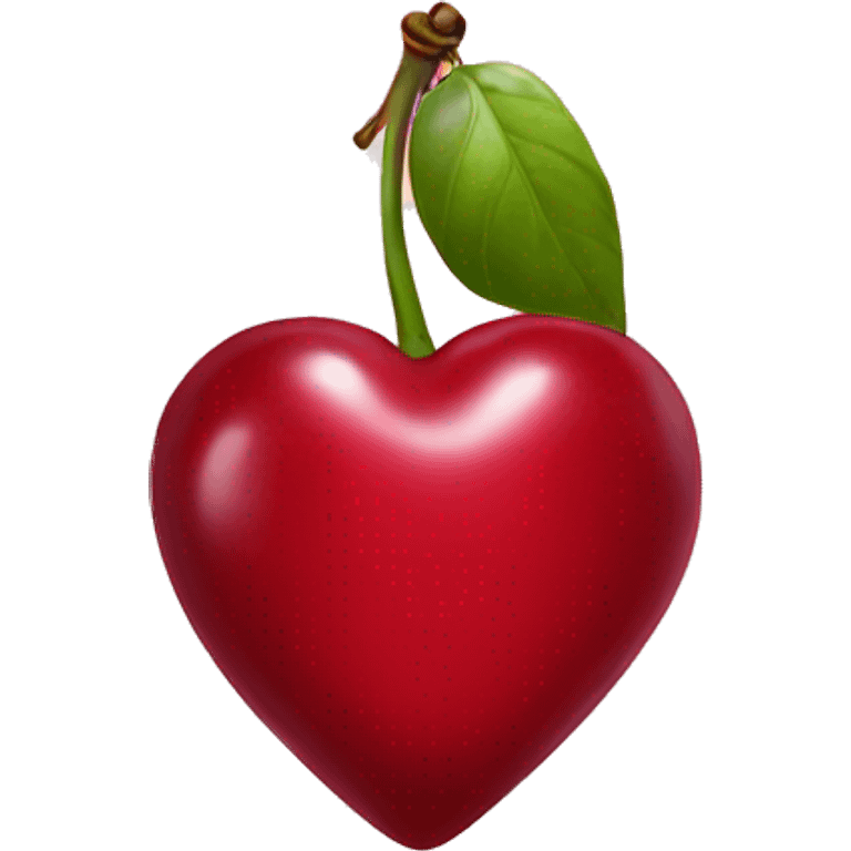 heart shaped cherry emoji