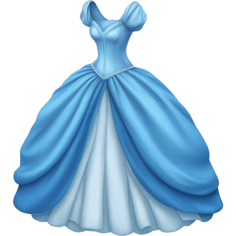 Blue Cinderella dress  emoji