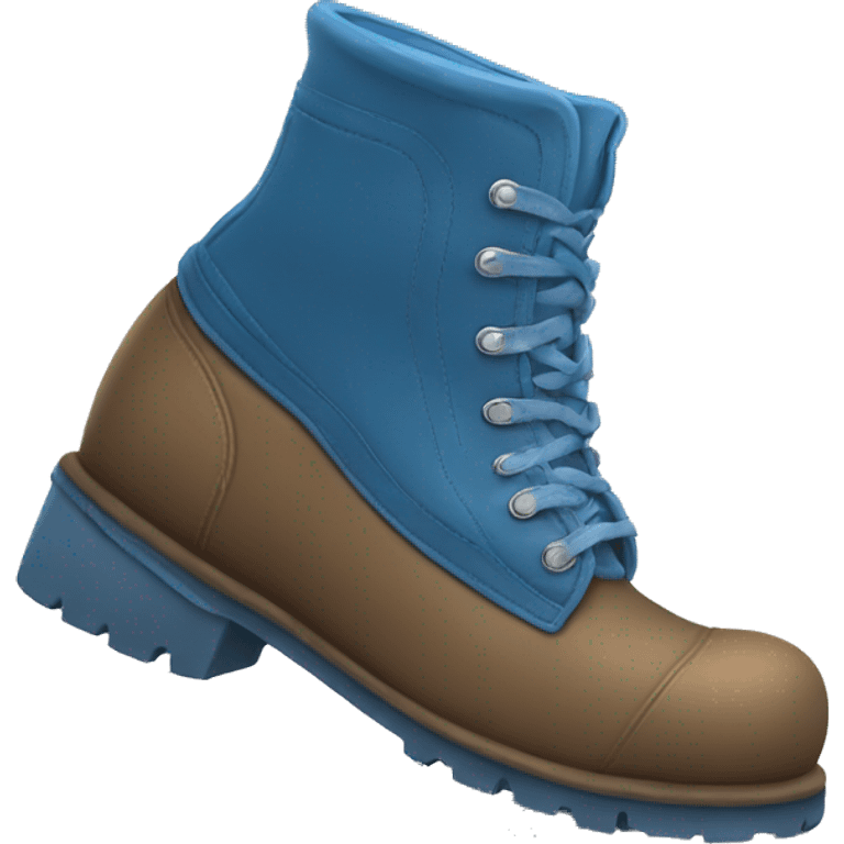 blue boot on fre emoji