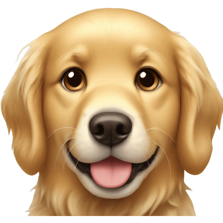 Cute golden retriever emoji