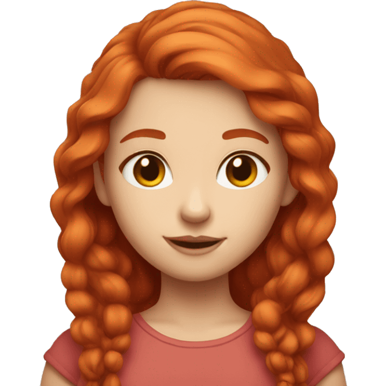 Cute redhead girl  emoji