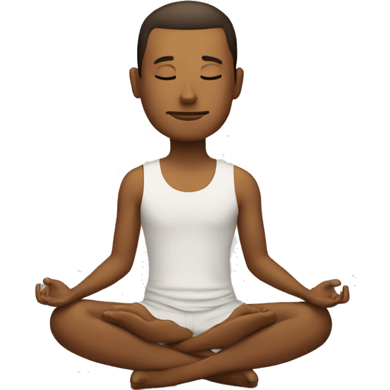 A man doing meditation. emoji