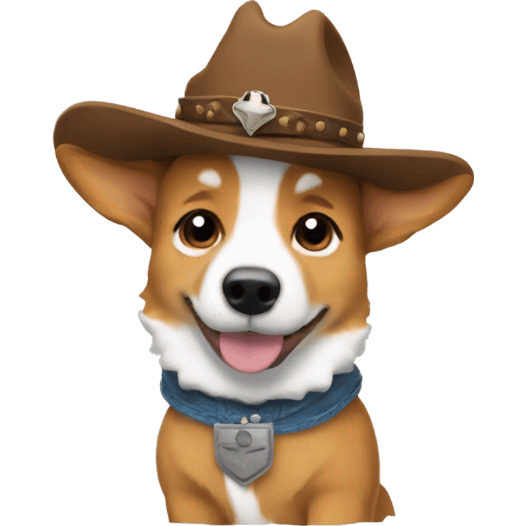 cowboy corgi emoji