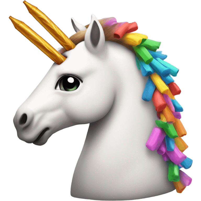 Unicorn with explosives emoji