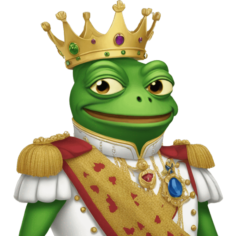 Queen Pepe frog emoji