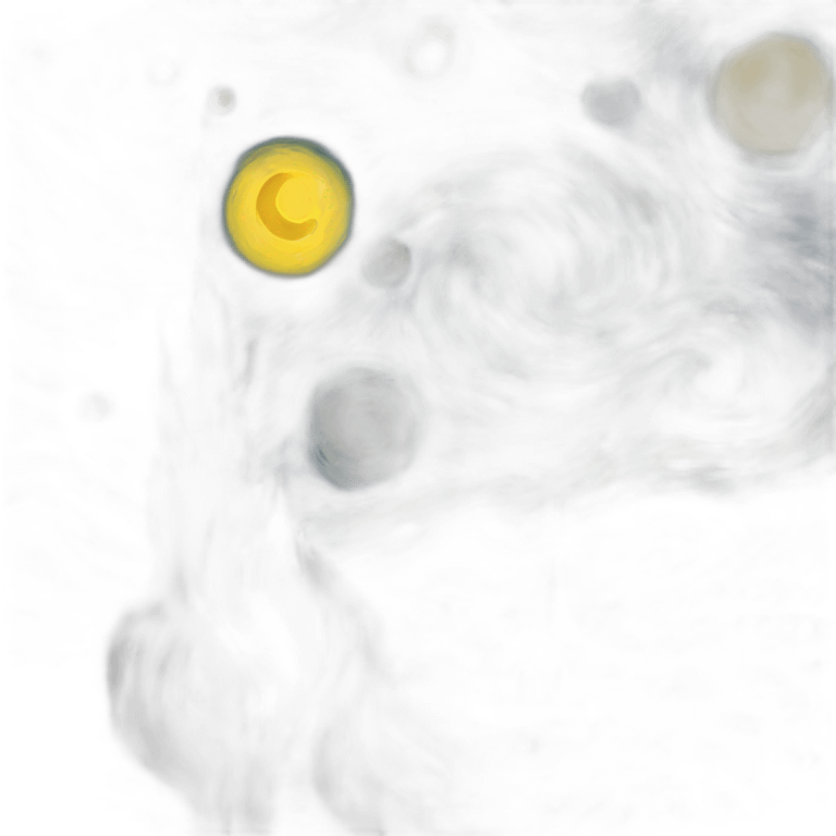 Starry night paint emoji