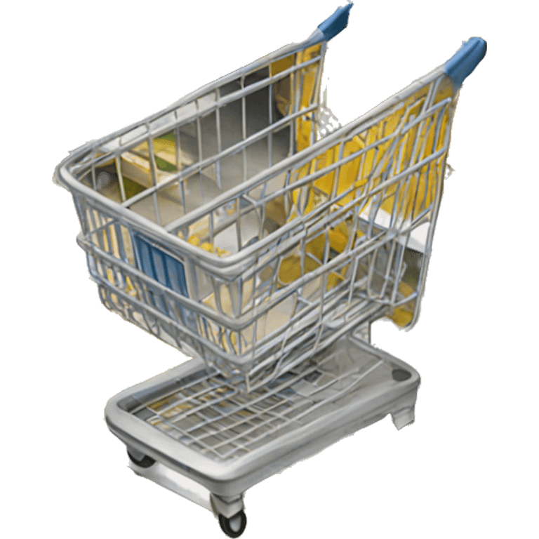 Grocery shopping cart emoji