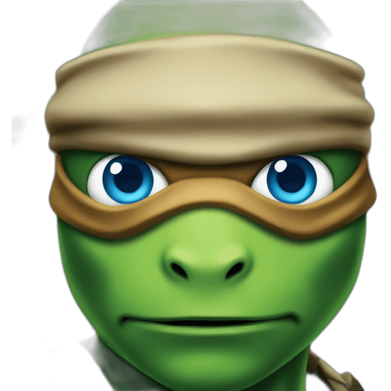 TMNT Leonardo with blue eyes emoji