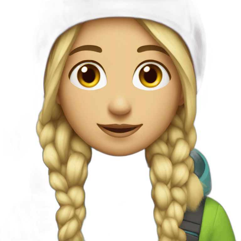 Apres ski girl emoji