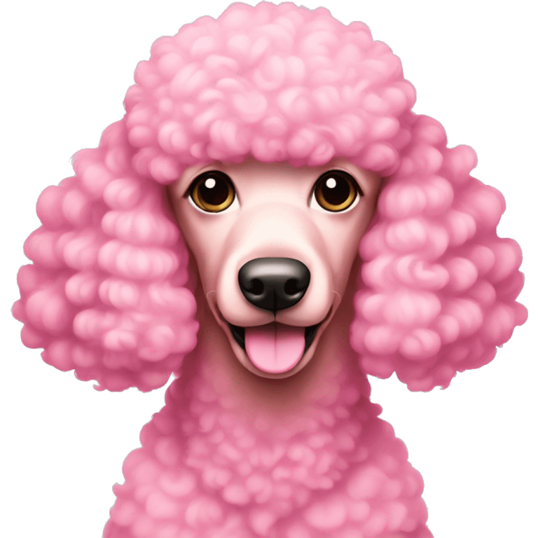 Pink poodle emoji