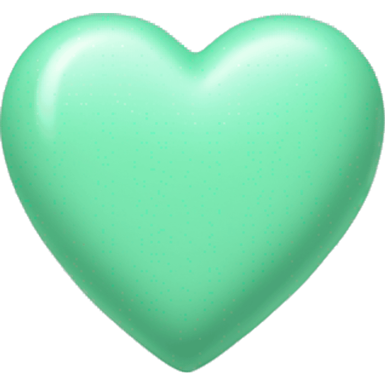 mint green love heart emoji