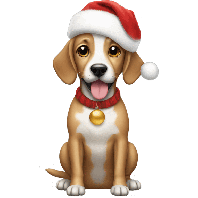 Dog christmas emoji