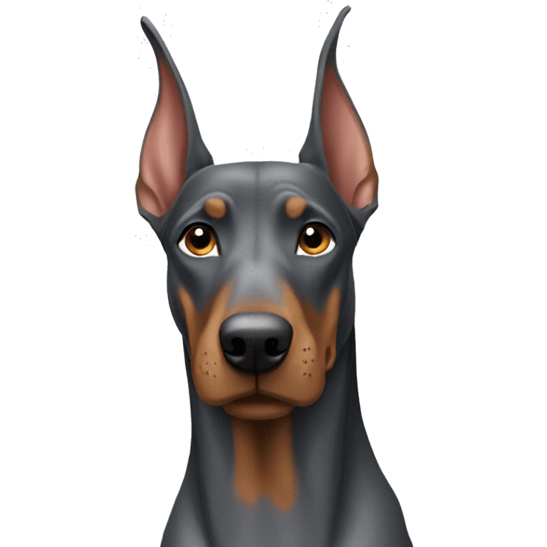 Grey Doberman  emoji