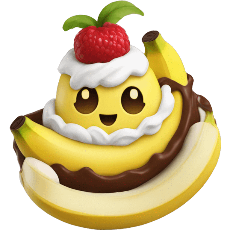 Banana split emoji