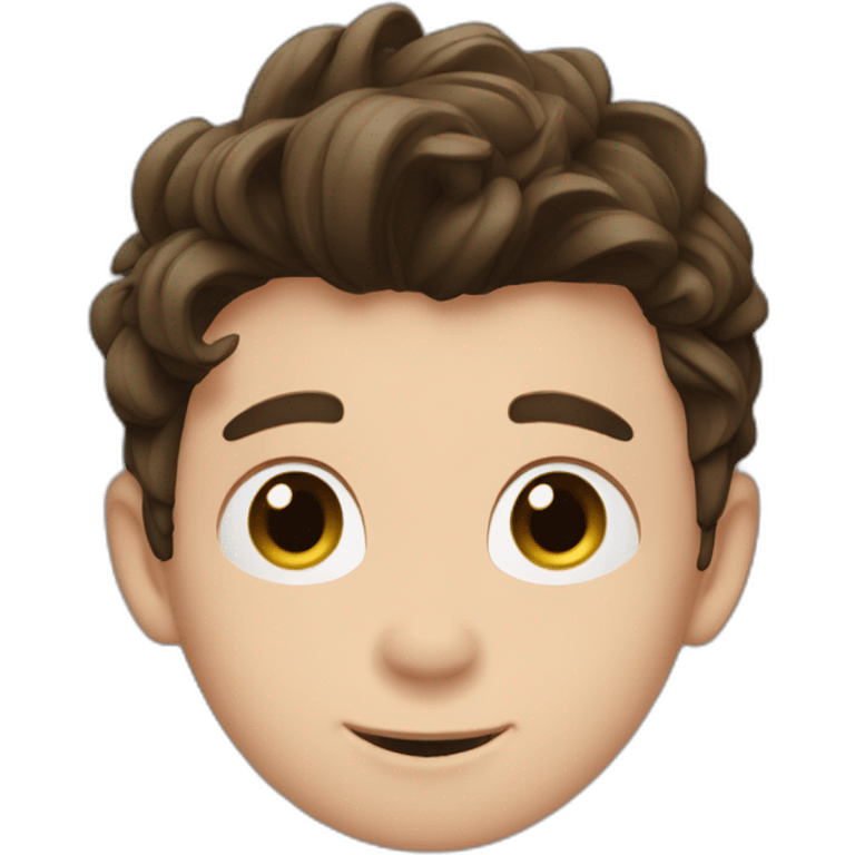 Tom Holland with short haïr cut emoji