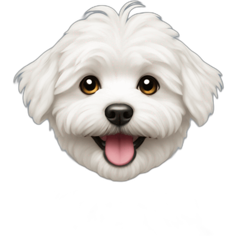 happy maltipoo emoji