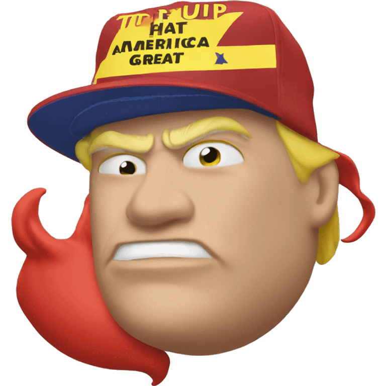 Red Trump make America great again hat  emoji