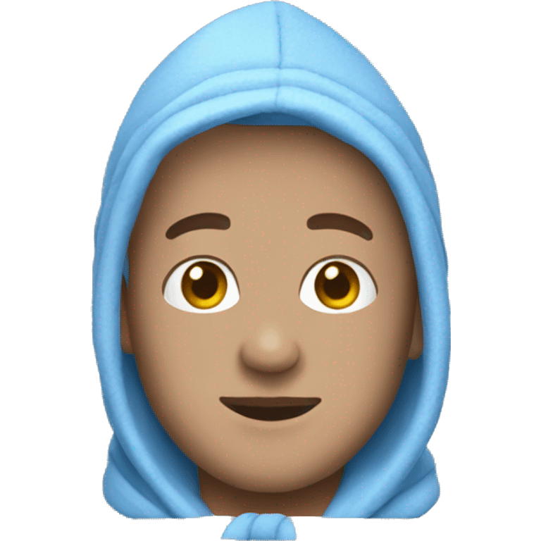 Blue bath robe emoji