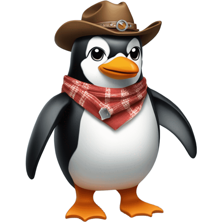 Cowboy penguin emoji