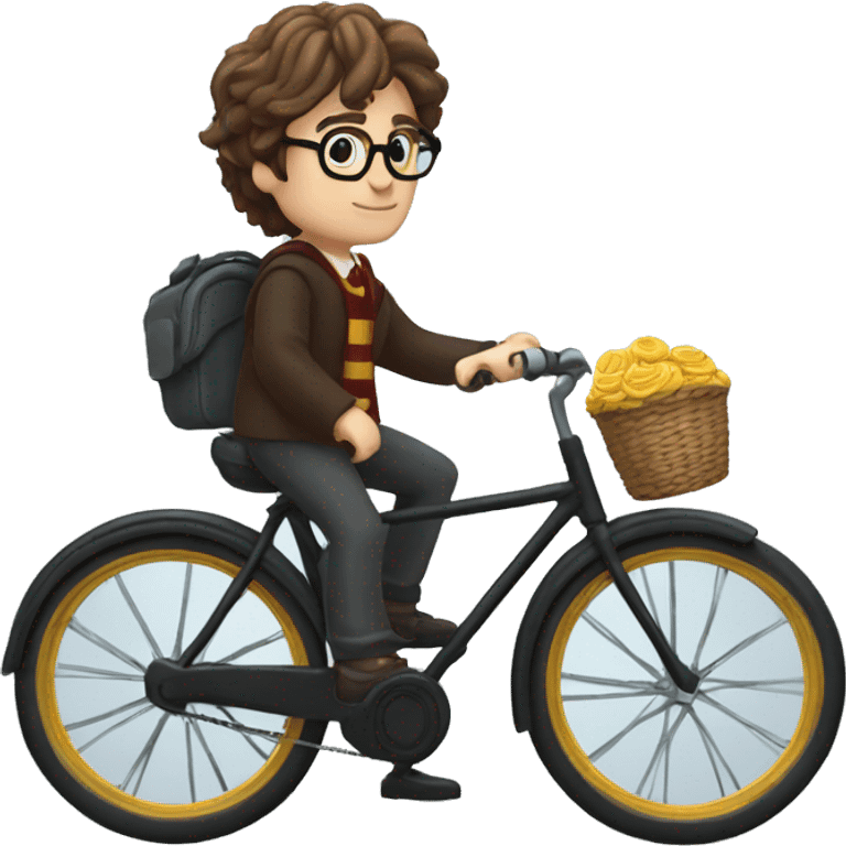 Harry potter sur un vélo  emoji