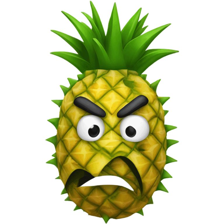 angry pineapple emoji