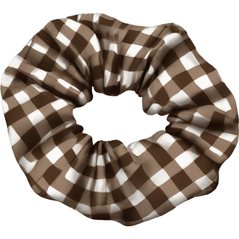 brown-white-plaid-scrunchie emoji