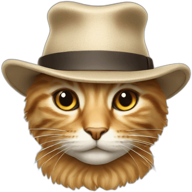 Cat whit hat emoji