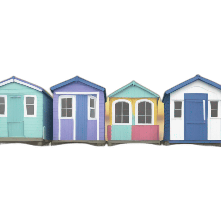 Brighton beach huts emoji