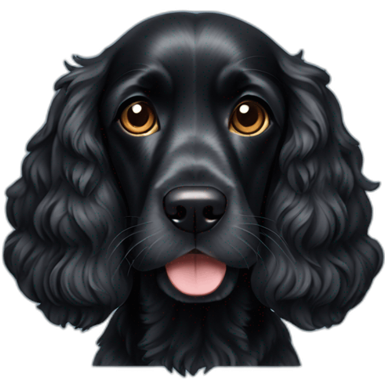 black cocker spaniel emoji