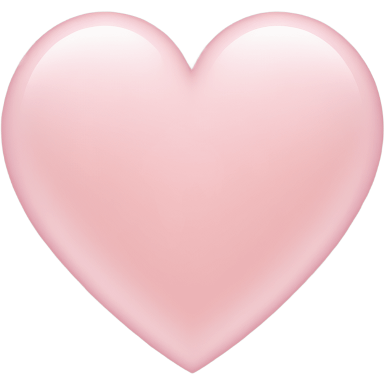 Light pink heart emoji