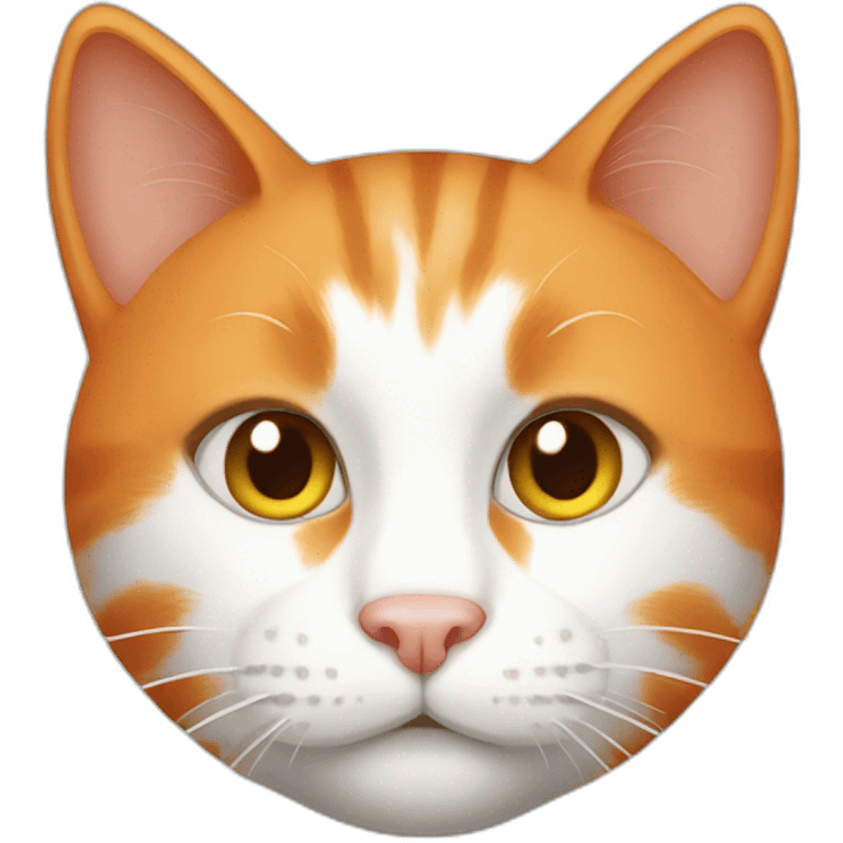 orange and white cat emoji