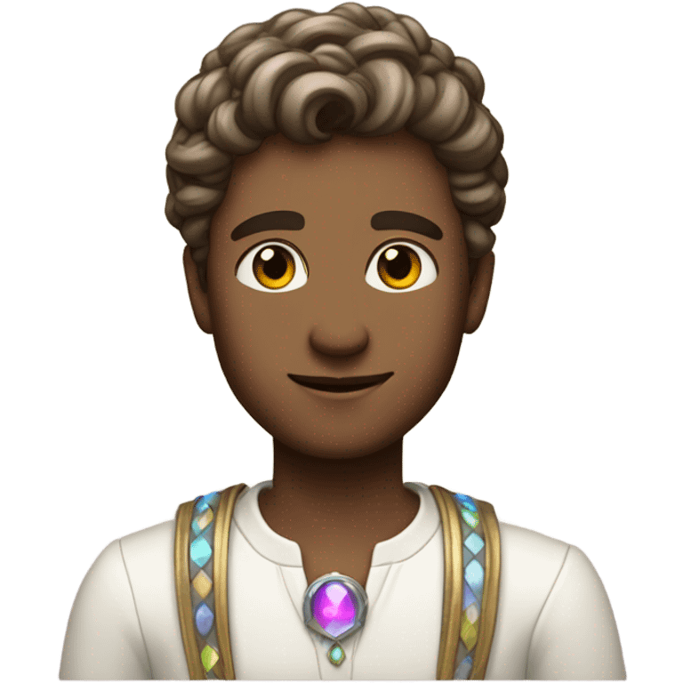 astrology virgo male white the maiden iridescent  emoji