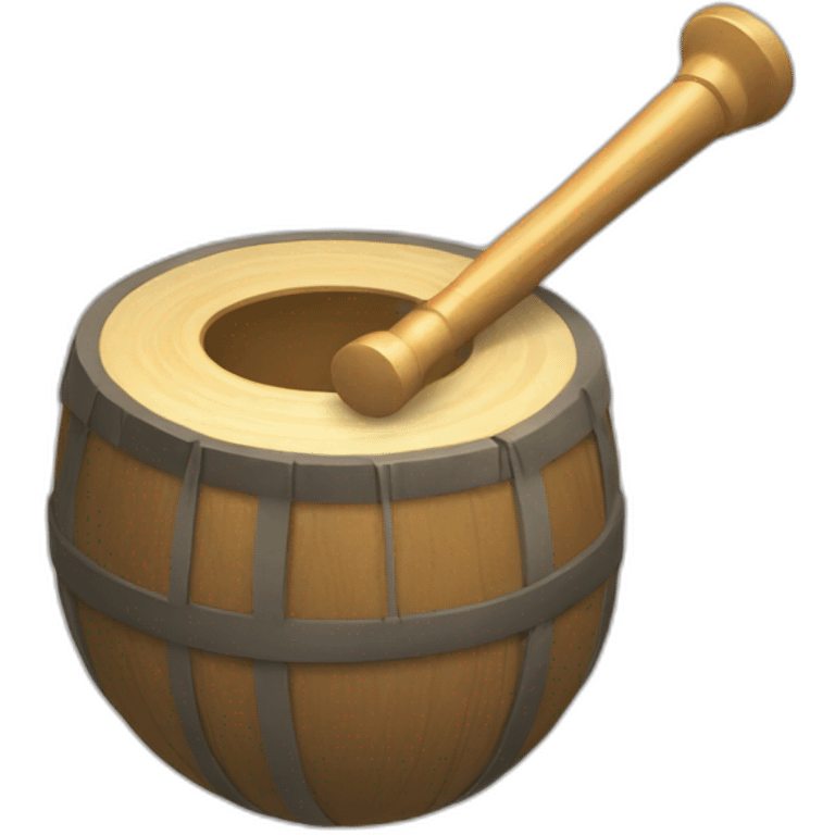 gong with mallet emoji