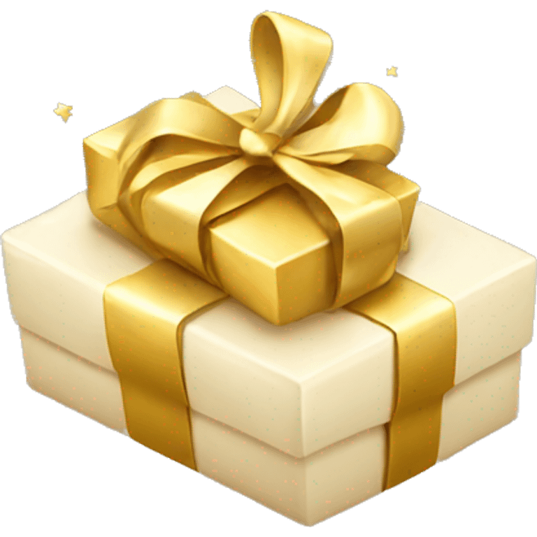 Gold gift for Christmas  emoji