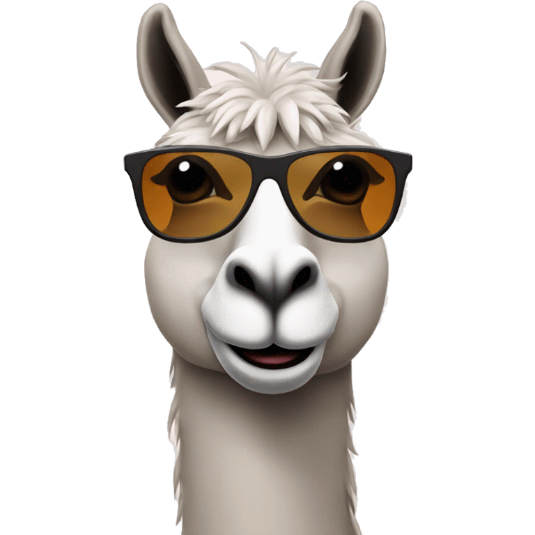 lama with sunglasses emoji