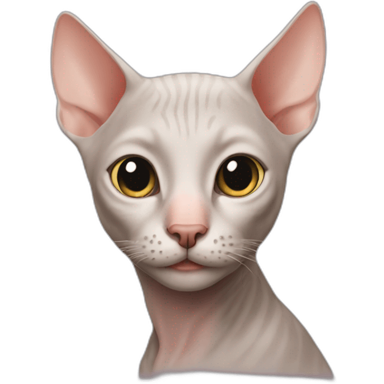 Hairless cat emoji