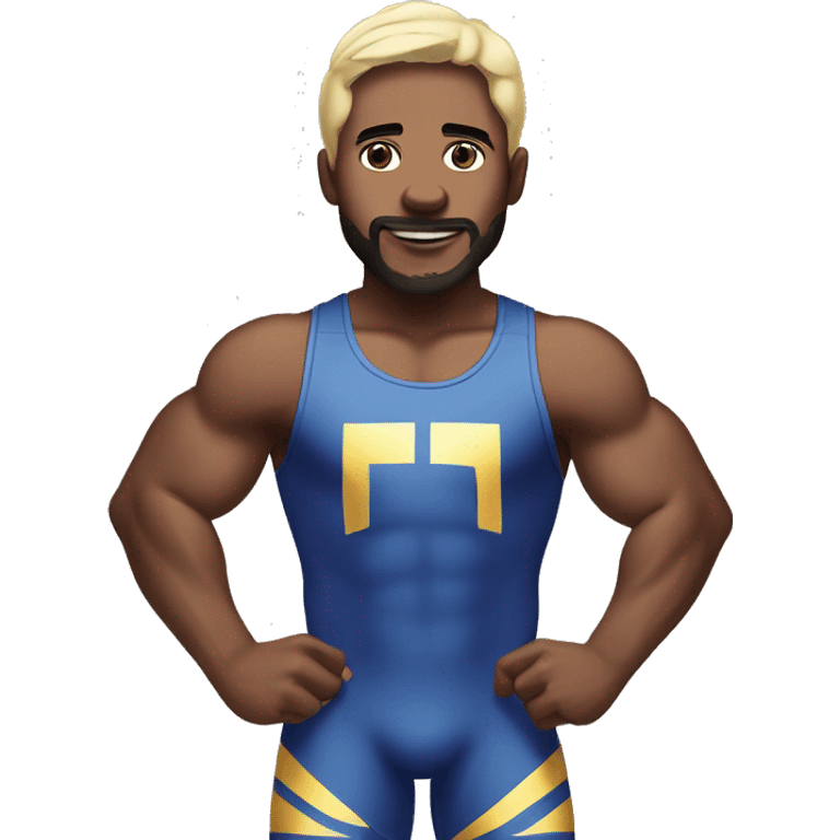 wrestler flexing in a singlet ￼ emoji