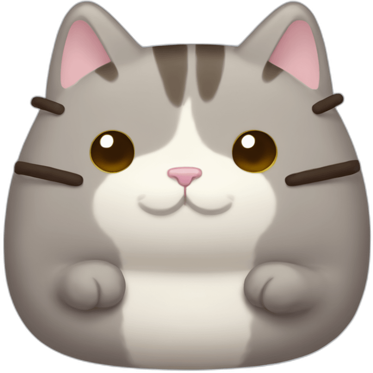 Pusheen cat says hi emoji