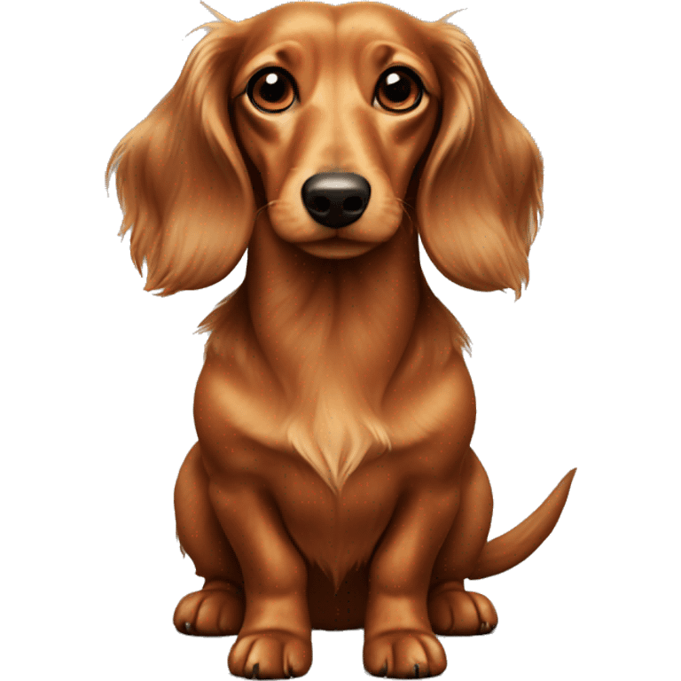 Longhaired dachshund  emoji