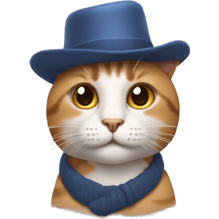 Cat with hat  emoji