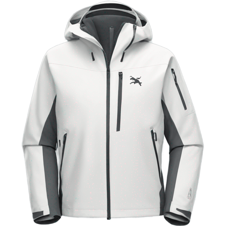 white Arcteryx jacket with no hood emoji