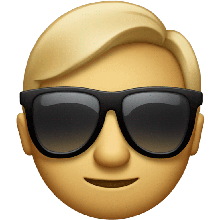 a buttcheek with sunglasses emoji