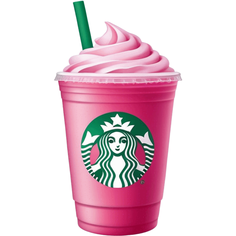 Starbucks pink emoji