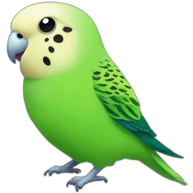 Green budgie emoji