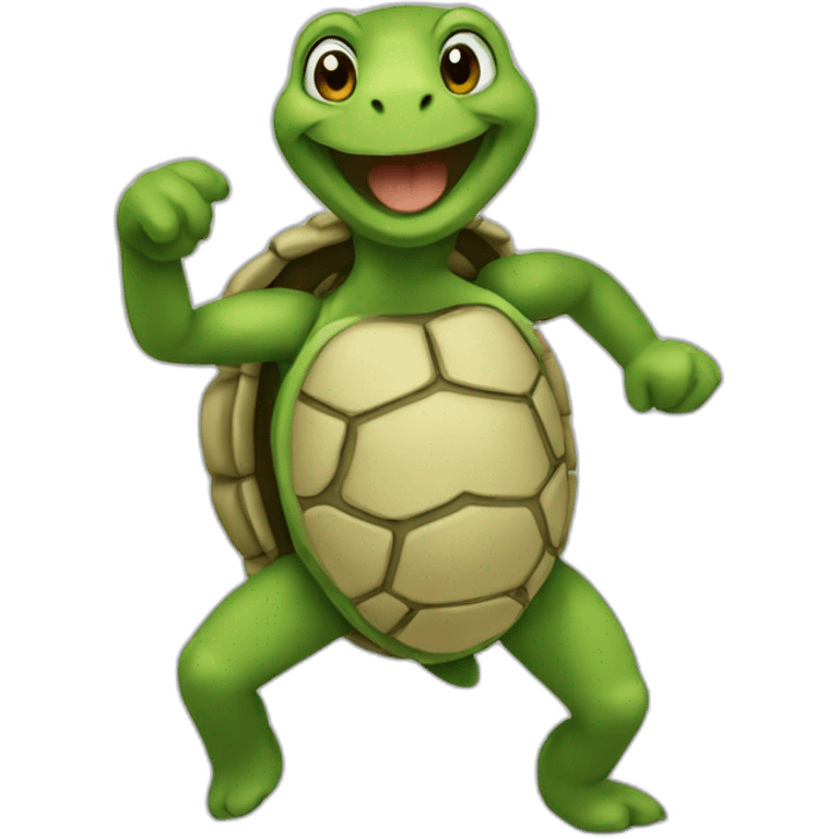 Imoji tortue danse emoji