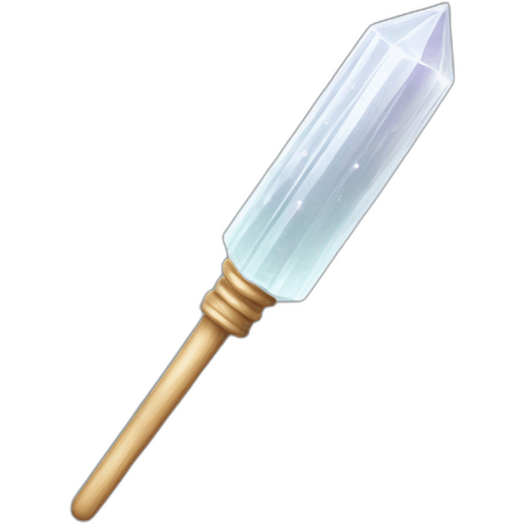 Selenite crystal wand emoji