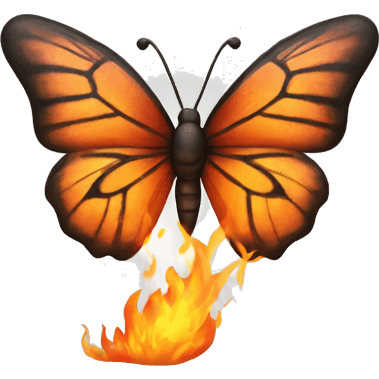 Butterfly on fire  emoji