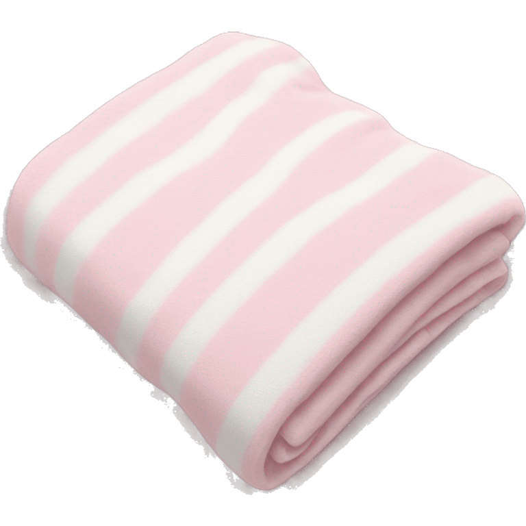 Cute light pink and white blanket emoji