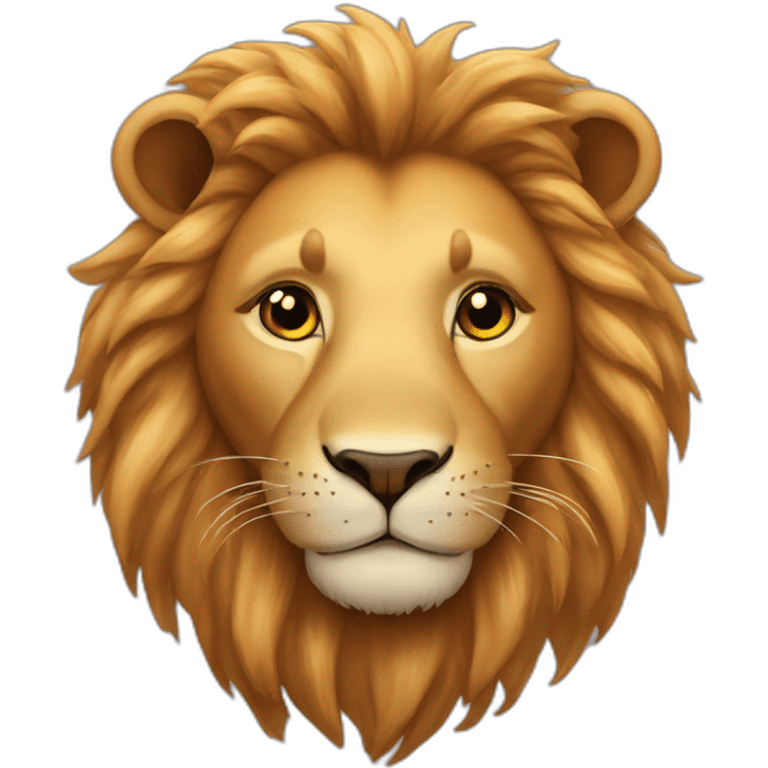 Lion-in-love-with-hearts-around emoji